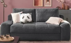 bobb Einzelsofa Eleny de Luxe II | Anthrazit, Flachgewebe