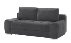 bobb Einzelsofa Eleny de Luxe II | Anthrazit, Flachgewebe