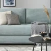 bobb Schlafsofa mit Boxspringpolsterung Viannie de Luxe | Cordstoff, Mintgrün