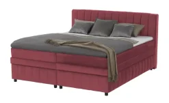 Boxbett mit Bettkasten Bruno | Dunkelrot, 140 cm