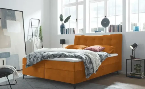 Boxbett mit Bettkasten Melrose | Orange | Möbel Höffner