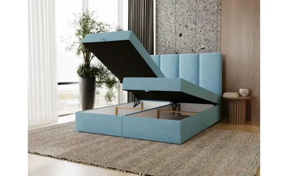 Boxbett mit Stauraum Macclesfield | 208 cm, 141 cm