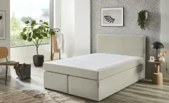 Boxspringbett Ashbourne | 120 cm, Creme | Möbel Höffner