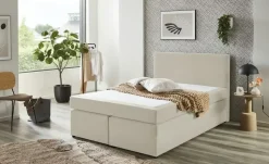 Boxspringbett Ashbourne | 120 cm, Creme | Möbel Höffner
