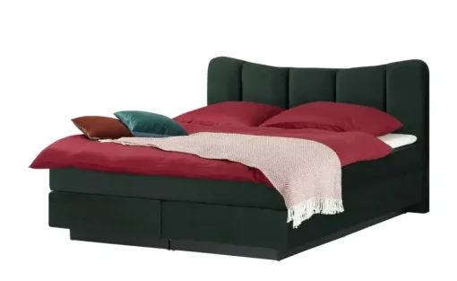 Boxspringbett Dalur | Dunkelgrün, 140 cm | Höffner