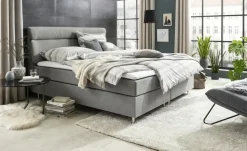 Boxspringbett Fero | Dunkelgrau, H2 | Möbel Höffner