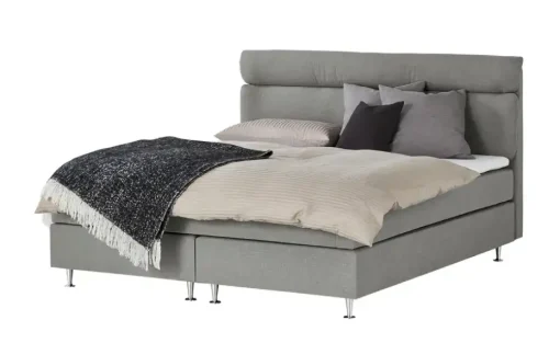 Boxspringbett Fero | Dunkelgrau, H2 | Möbel Höffner