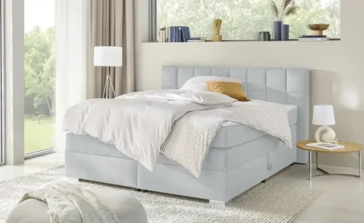 Boxspringbett Kex 2.0 | Hellgrau | Möbel Höffner