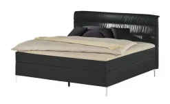 Boxspringbett Lina | Schwarz, 140 cm | Möbel Höffner