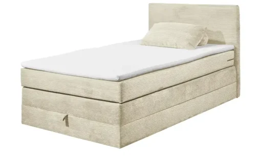 Boxspringbett Lumb | 120 cm, Creme | Möbel Höffner