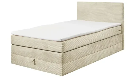 Boxspringbett Lumb | 120 cm, Creme | Möbel Höffner