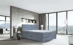 Boxspringbett Manon | 160 cm, Grau | Möbel Höffner