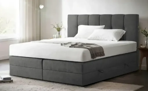Boxspringbett mit Bettkasten Leeds | 140 cm, 4 cm