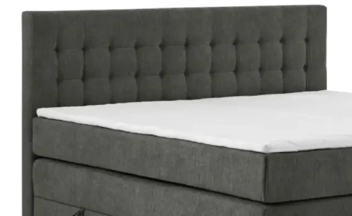 Boxspringbett mit Bettkasten Barcelona | Anthrazit, 120 cm