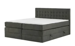 Boxspringbett mit Bettkasten Barcelona | Anthrazit, 120 cm