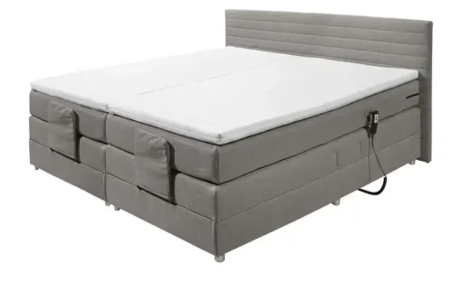 Boxspring-Motorbett Carmen | Grau, 180 cm | Höffner