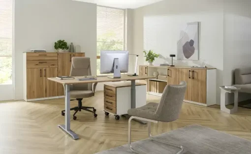 Büroregal SOLIDLine | Weiß, 80 cm | Möbel Höffner