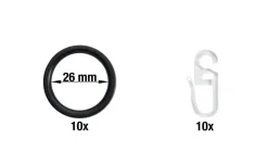 buchheister Ersatzringe 10er-Set | 0,4 cm, 3,4 cm