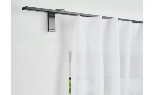 buchheister Vorhangschiene Level 1-Lauf | Schwarz, 100 cm