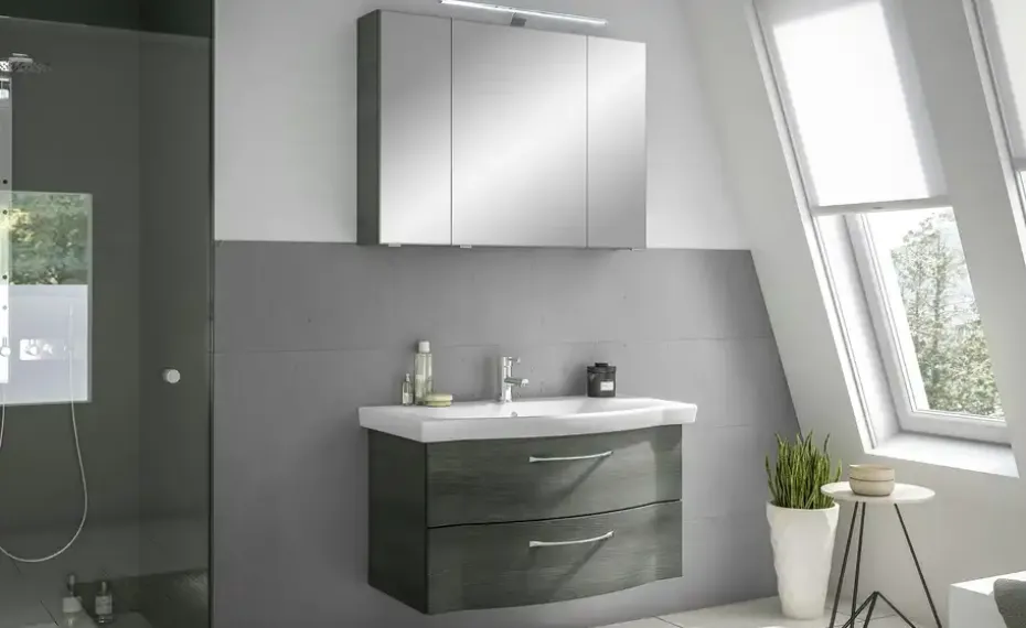 calmo Badezimmerkombination Rovana | Graphit | Höffner