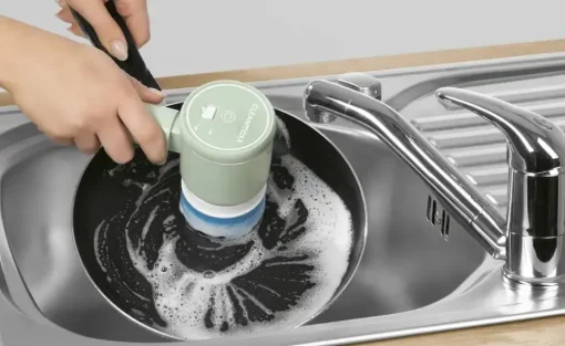 CleanMaxx Akku-Reinigungsbürste 5-teilig 13380