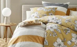 como Biber Bettwäsche Bold Stripes | Grau, Creme