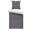 como Biber Bettwäsche Woolen texture | 135x200 cm, 80x80 cm, Grau