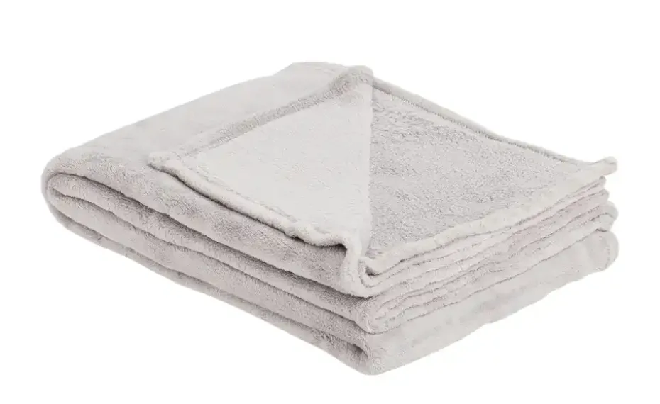 como Coralfleecedecke Emely | Hellgrau, 130 cm