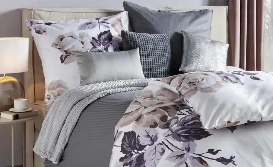 como Flanell Fleecedecke Lexi | Silbergrau, Cremeweiß