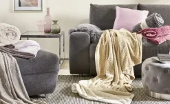 como Fleecedecke Zopf Verlauf | Beige, Creme | Höffner