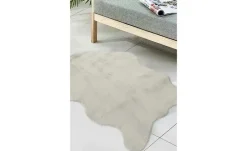 como Kunstfell Long Shape | Silbergrau, 60x90 cm