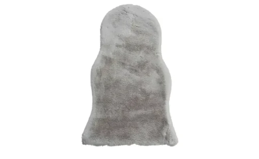 como Kunstfell Tierfellform Bunny Soft | silberfarben