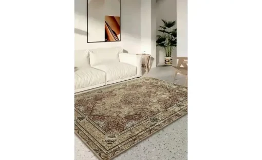 como Kurzflorteppich Flat Beauty Oriental | Goldfarben, Rot, 200x300 cm