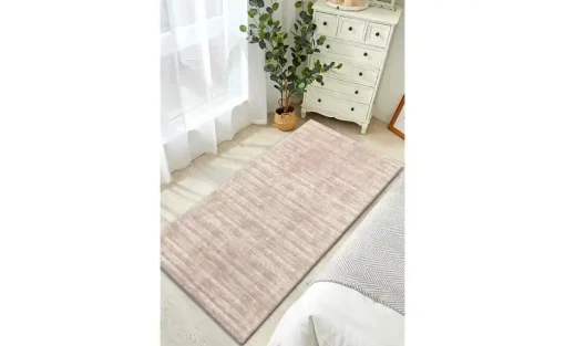 como Kurzflorteppich Flat Beauty Uni | Beige, 80x150 cm