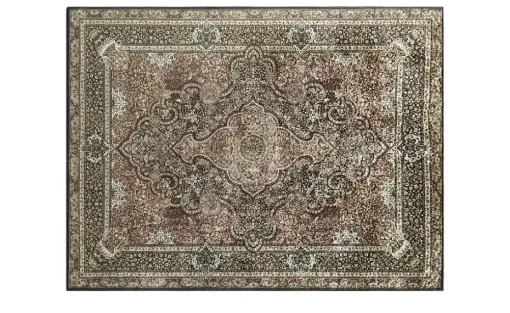 como Kurzflorteppich Flat Beauty Oriental | Schwarz, Rot, 200x300 cm