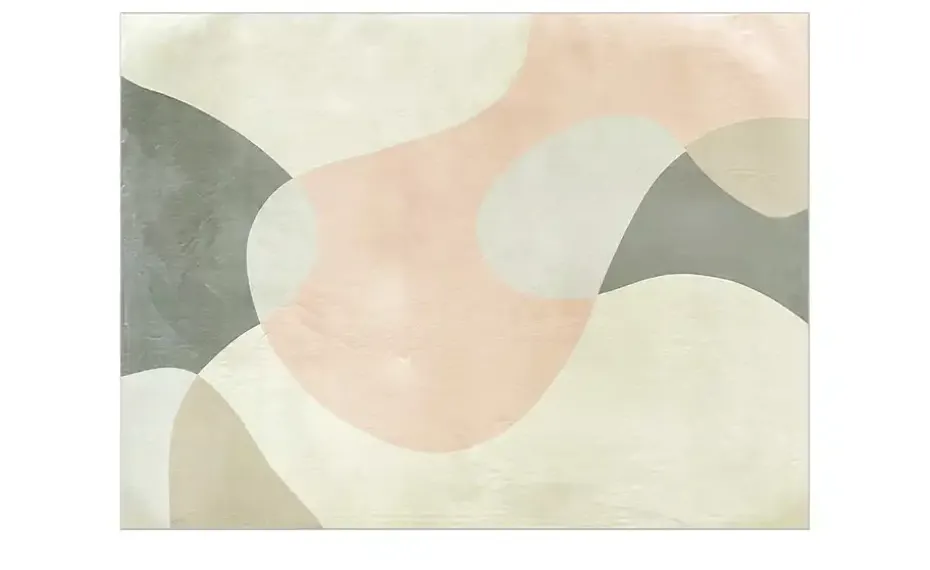 como Kurzflorteppich Retro | 120x160 cm, Rosé, Creme