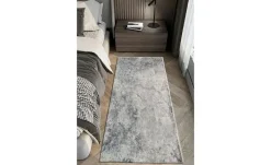 como Kurzflorteppich Velvet | Silbergrau, 80x150 cm