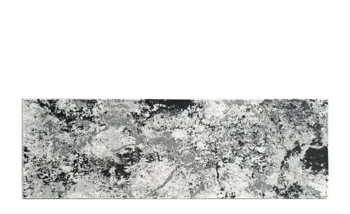 como Kurzflorteppich Velvet | Silbergrau, Grau, 66x200 cm
