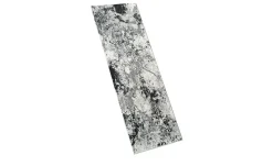 como Kurzflorteppich Velvet | Silbergrau, Grau, 66x200 cm