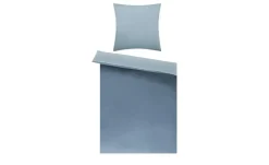 como Satin Wende-Bettwäsche Satin Piping | Petrol, 135x200 cm, 80x80 cm