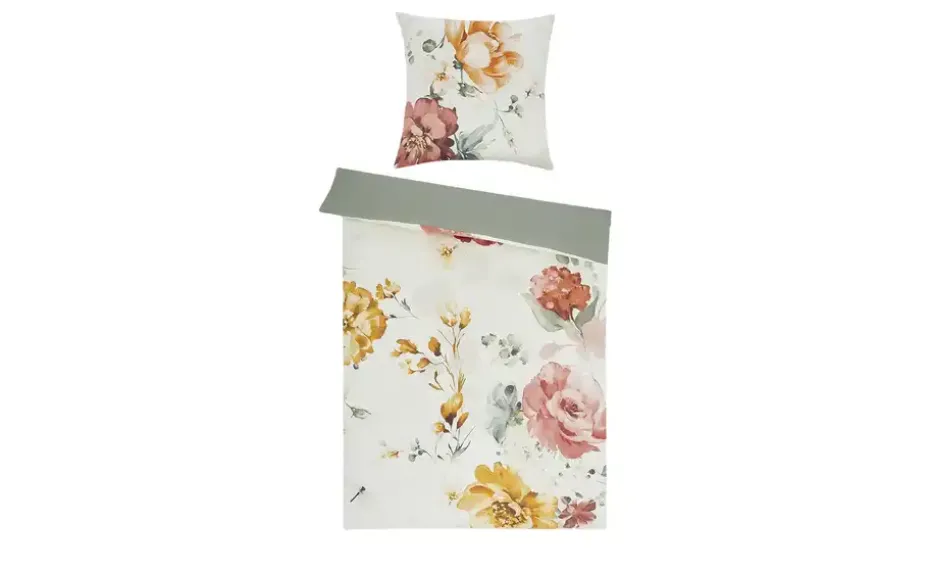 como Satin Wende-Bettwäsche Floral lake | Möbel Höffner