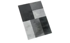 como Webteppich Bunny Patchwork | 140x200 cm, Silbergrau