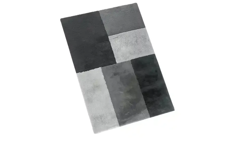 como Webteppich Bunny Patchwork | 140x200 cm, Silbergrau