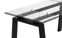 Connubia Esstisch Zeffiro | 140 cm, Schwarz, matt