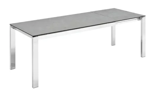 Connubia Keramiktisch ausziehbar Baron | Grau, 130 cm