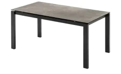 Connubia Keramiktisch ausziehbar Baron | Grau, 130 cm