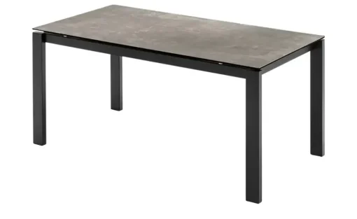 Connubia Keramiktisch ausziehbar Baron | Grau, 130 cm