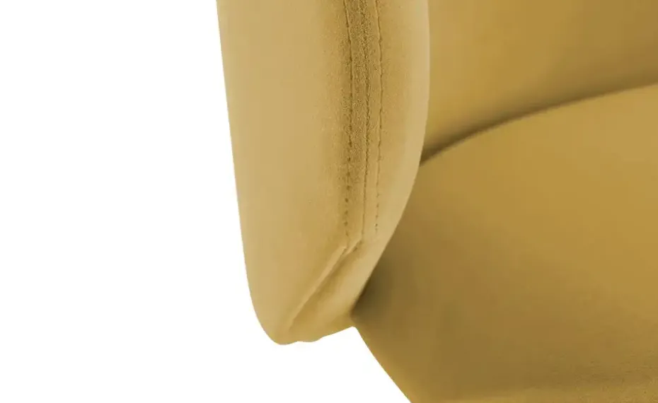 Connubia Polsterstuhl drehbar Tuka | Zitronengelb, Schwarz, matt