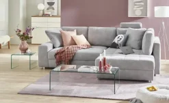 Couchtisch aus Glas Tessera | 108 cm, transparent