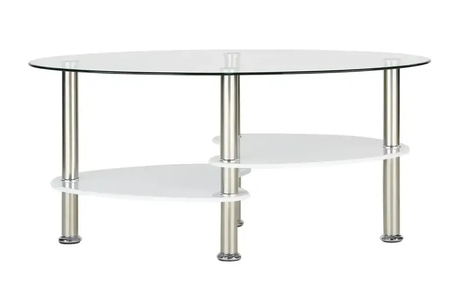 Couchtisch Beru | transparent, Weiß, lackiert | Höffner